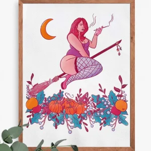 CHARLIE BOURDEAU Impression Enfourcher son Balais