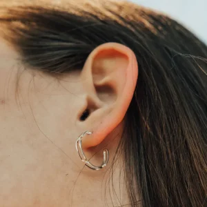 SARAH BIJOUX Petits Anneaux Trombone