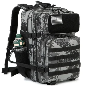 DulBackpack Sac à Dos MOLLE Gris Camouflage 45L