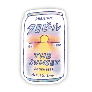 FOONIE Autocollant Bière Sunset