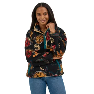 Wrangler femme Retro® Punchy Black Sherpa Snap Pullover