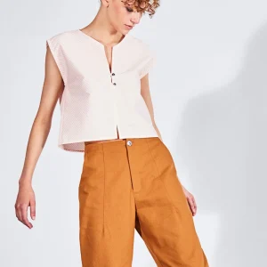 DAGG & STACEY Haut Annie - Rayé Rose