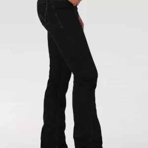 Jeans Femme Wrangler® Ultimate Riding Willow Mid-Rise Bootcut Molly Noir