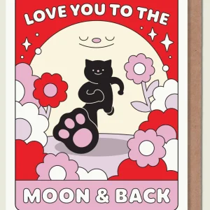 EPEE LAPIN STUDIO Carte de Vœux - Love You To The Moon & Back