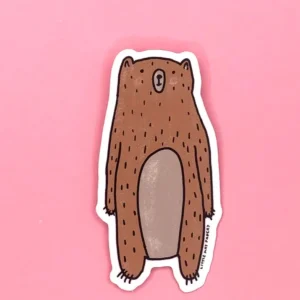 LITTLE MAY PAPERY Autocollant en Vinyle - Ours