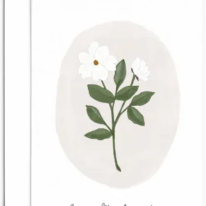 MIMI & AUGUST Carte Fleurs blanches fête des Mères