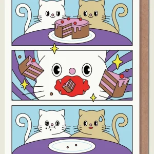 EPEE LAPIN STUDIO Carte de Vœux - Vortex pour Gâteau d'Anniversaire