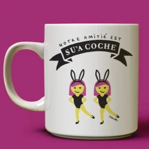 OUI MANON Tasse - Notre amitié est su'a coche
