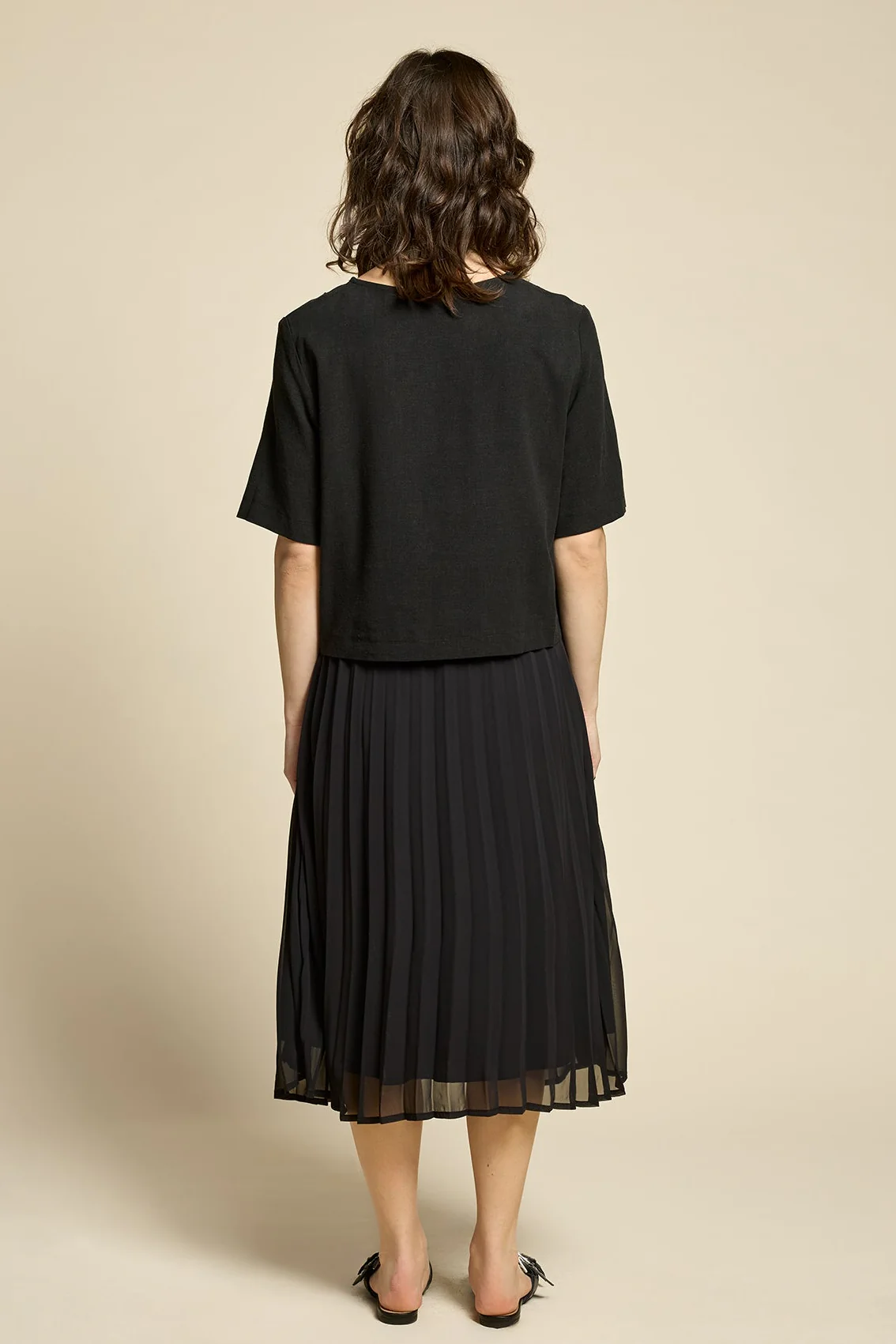 COKLUCH Jupe Flowers - Noir – Image 3