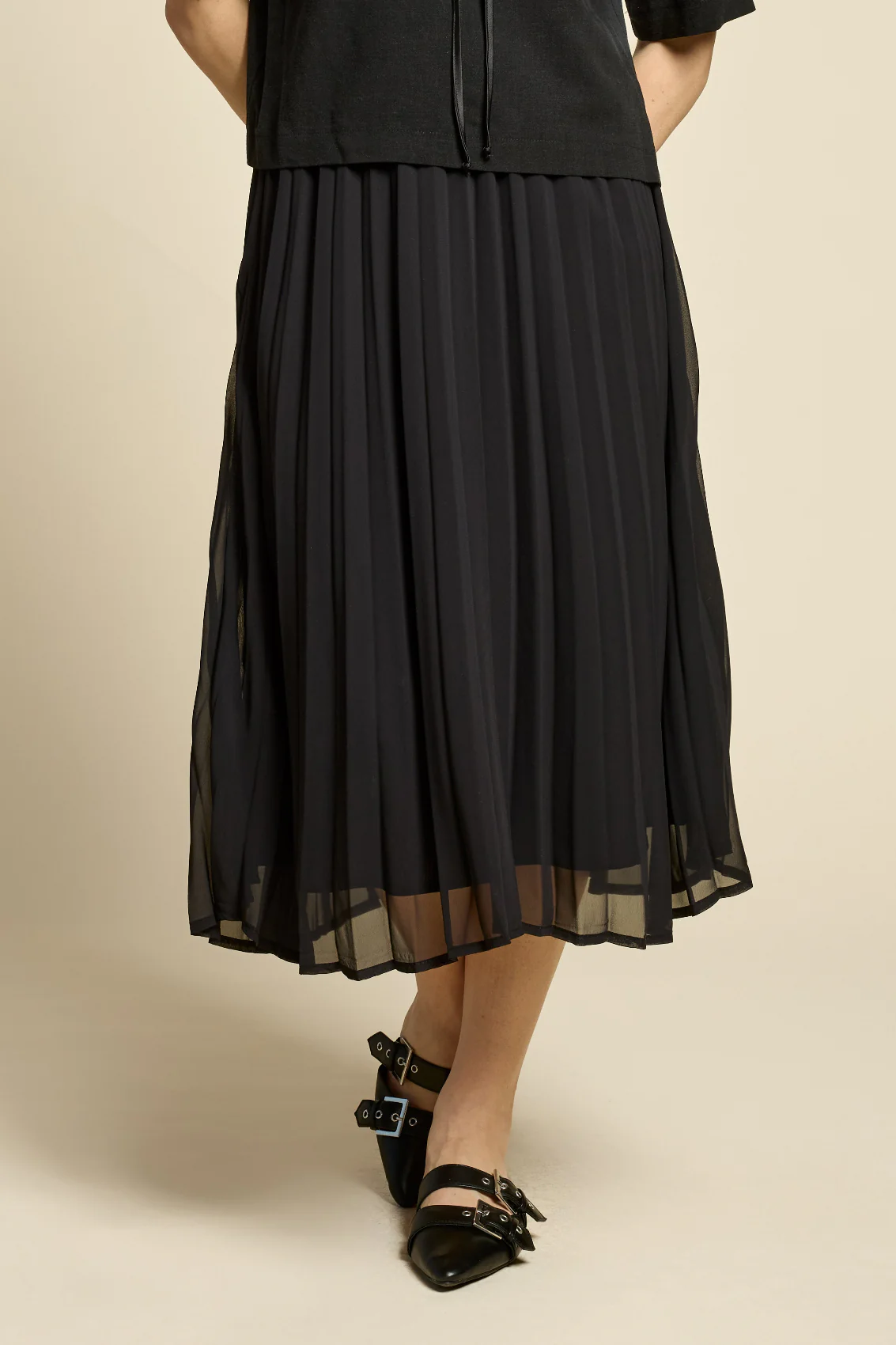 COKLUCH Jupe Flowers - Noir