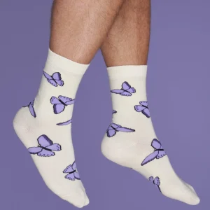 COUCOU SUZETTE Chaussettes Papillon Mauve