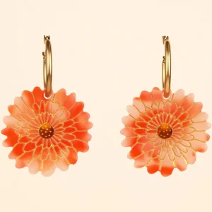 COUCOU SUZETTE Boucles d'Oreilles Dahlia