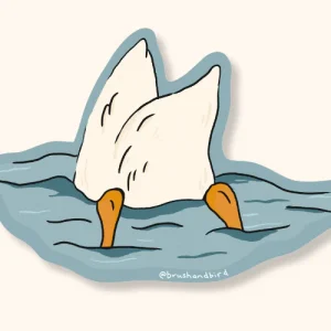 BRUSH & BIRD Autocollant Cute Duck Butt