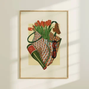 ARTBABY & CO. Affiche Essentiels du Marché de Printemps