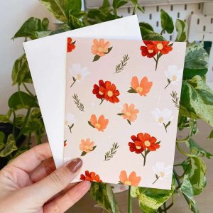 ITSFUNNYHOWW Carte de Souhait - Flower Power