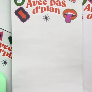 MERCI BONSOIR Bloc-Note - Avec Pas d'Plan