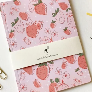 VALERIE BOIVIN Carnet de Note - Fraise