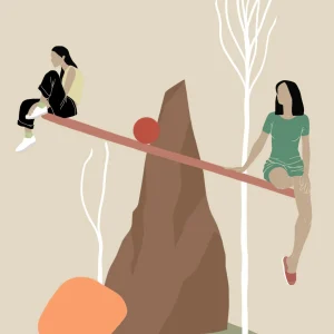 CLARA TISSOT Affiche Balançoire