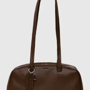 BAGGU Sac Bowler Cuir Recyclé - Brown