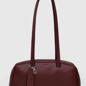 BAGGU Sac Bowler Cuir Recyclé - Mahogany