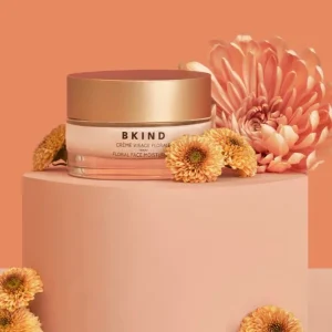 BKIND Crème pour le Visage Florale  avec Acide Hyaluronique