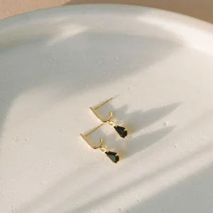 SANDRINE DEVOST Boucles d'Oreilles Juliette - Noir