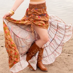 Jupe longue hippie chic bohemian - CANTIK