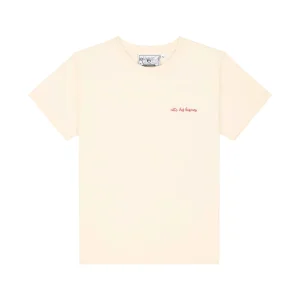T-Shirt Côte des Basques brodé Crème