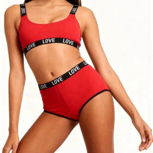 Les Secrets de Léa – Lot de 7 slips à ceinture lettres multicolores – Nour