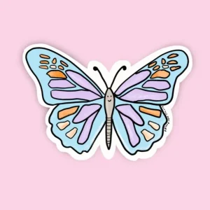 LITTLE MAY PAPERY Autocollant en Vinyle - Papillon