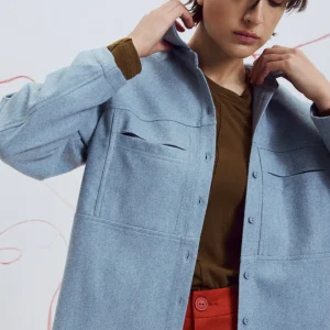 EVE GRAVEL Surchemise Trivia - Ciel