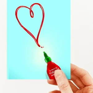 VALERIE BOIVIN Carte de Souhait - Sriracha