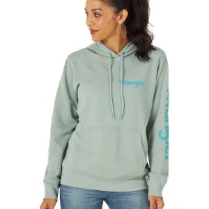 Coton Ouaté Wrangler Femme Retro LWK Knit Teal Punchy